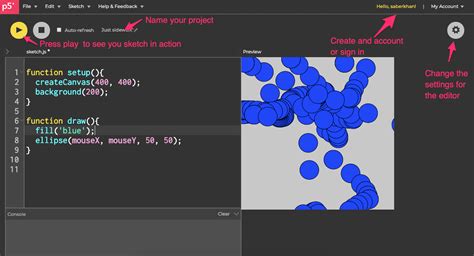 Focus on learning questions relevant for both teachers and students. . P5js editor